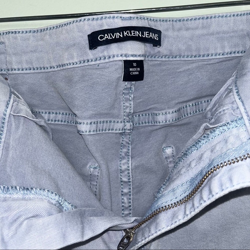 Calvin Klein jeans size 10 soft blue stretchy jeans - Picture 3 of 11